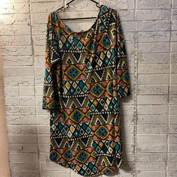 👗Fashion to Figure Aztec Dress🌵 Plus Size 2X - Picture 8 of 12